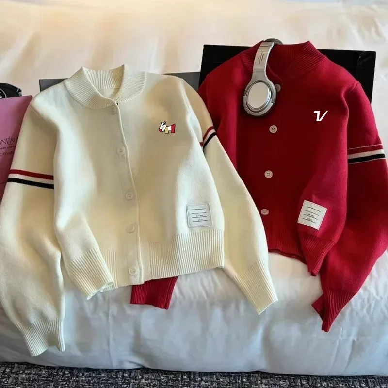 

Korean Women Golf Sweater 2025 Spring Golf Wear Women New Golf Knit Cardigan Jacket Casual Coat Women Golf Clothing