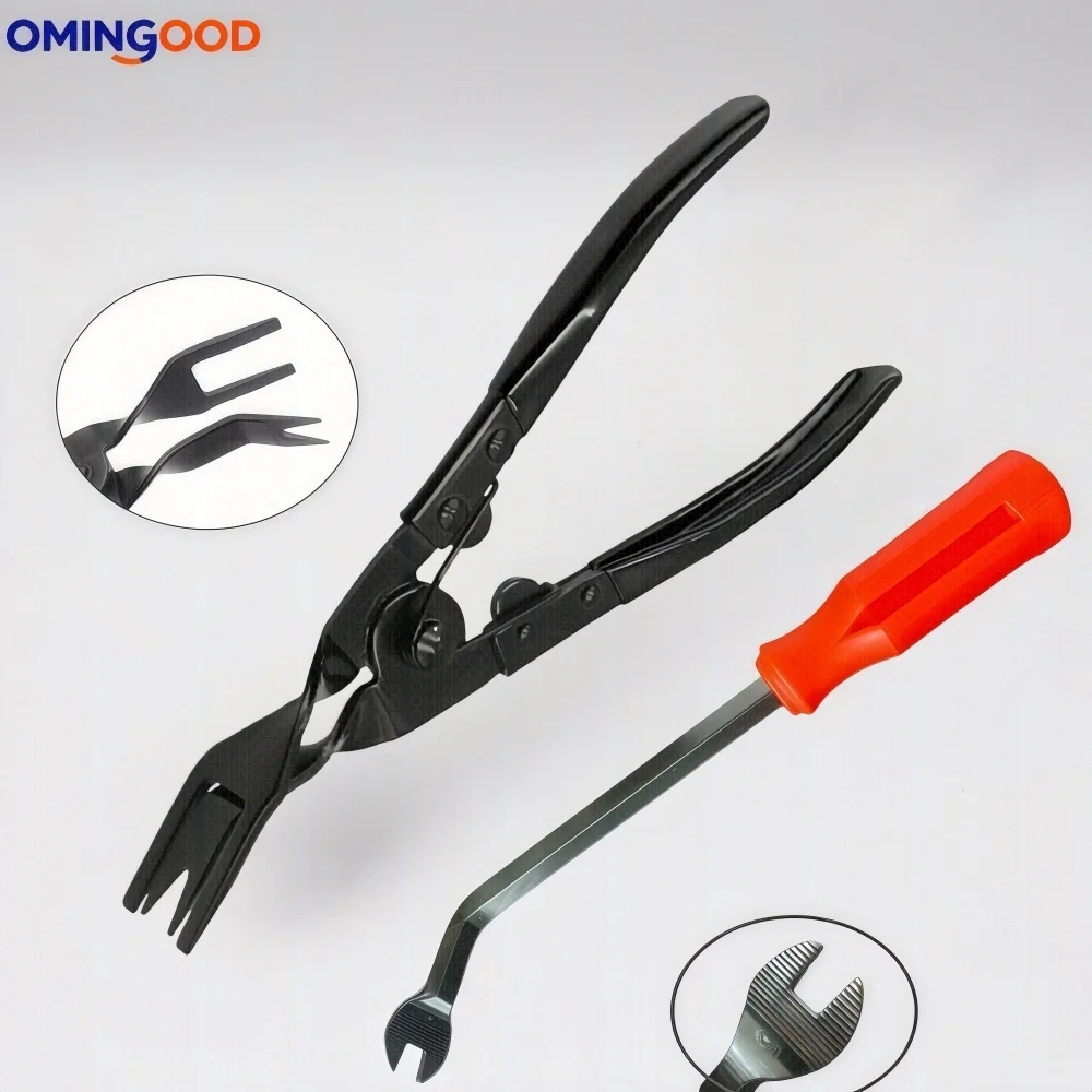 

NEW Auto Body Panel Door Fastener Car Clip Removal Pliers Tool Kit - Push Pin Trim Removal Pry Tool Repair Set for Automotive