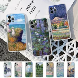 Claude Monet Phone Case For IPhone 16 15 14 13 12 Mini 11 Pro XS Max X XR SE 6 7 8 Plus Soft Silicone Cover