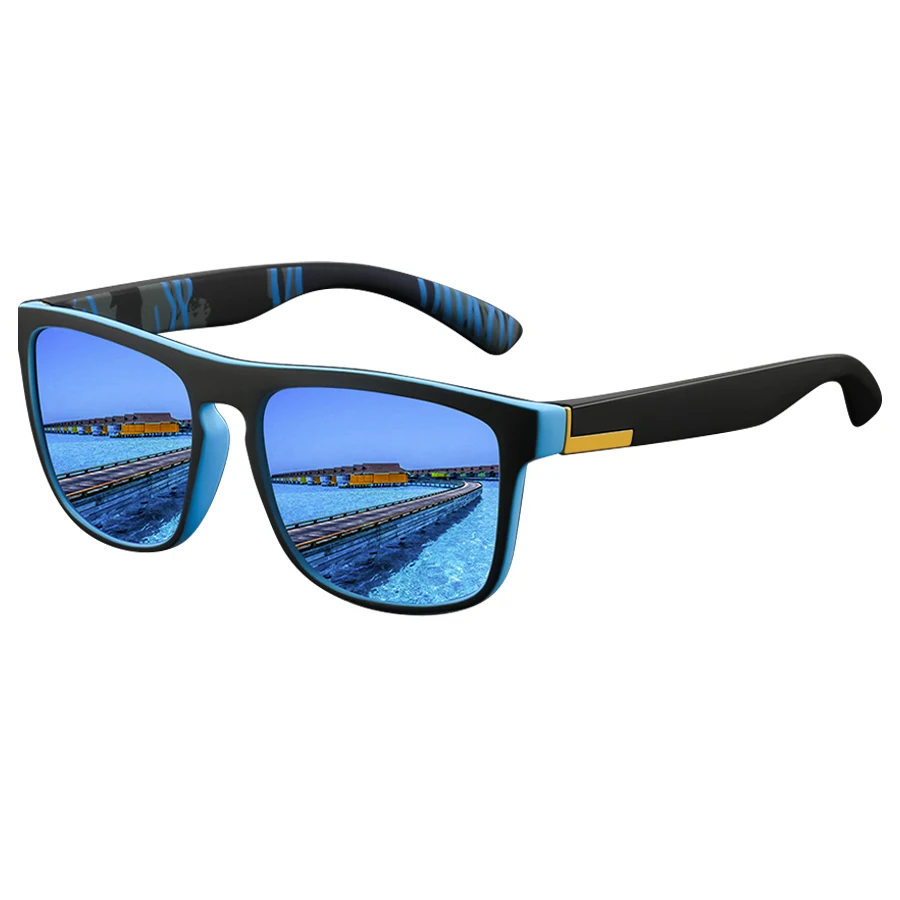 Lunettes de soleil carrées vintage tendance pour hommes et femmes, style rétro, pour la conduite et la pêche, de marque de luxe, lunettes de créateur