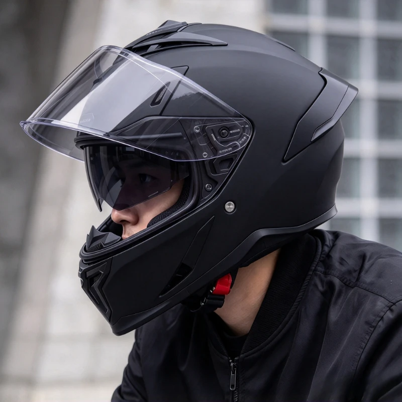 Motorcycle Helmet Sun Visor Inner - Capacete de motocicleta integral C-Riding, com