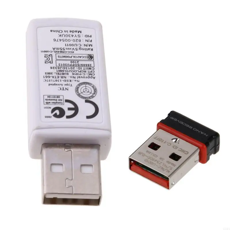 Q5WA لمستقبل USB USB Wireless USB توصيل متوافق مع أجهزة الأداة المساعدة مثل لوحة مفاتيح الماوس اللاسلكية