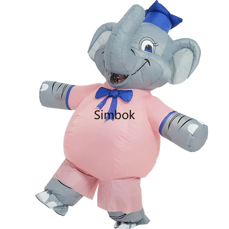 Halloween Costumes Adult Parent-child Cartoon Animals Dolls Elephants Dolls Props Elephants Inflatable Clothes