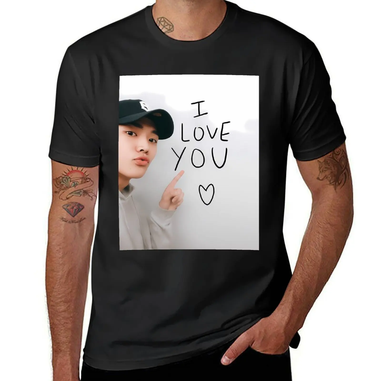 I love you Sf9 Rowoon T-Shirt kawaii clothes Short sleeve tee Men's t shirts