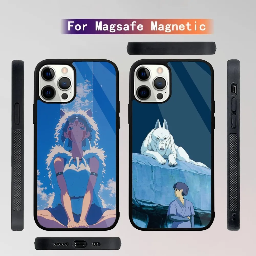 

M-Mononoke H-Himes Phone Case For iPhone 16,15,14,13,12,11,Plus,Pro,Max Mini Magsafe Magnetic Wireless Charging