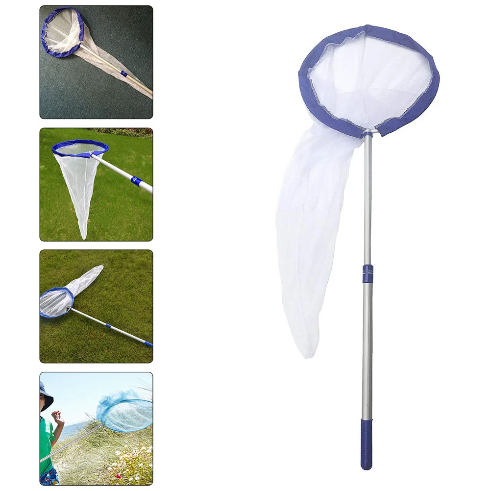 Bug Net Telescopic Foldable Retractable Handle Outdoor Toys Extendable Cloth Butterflies Catching Child Professional