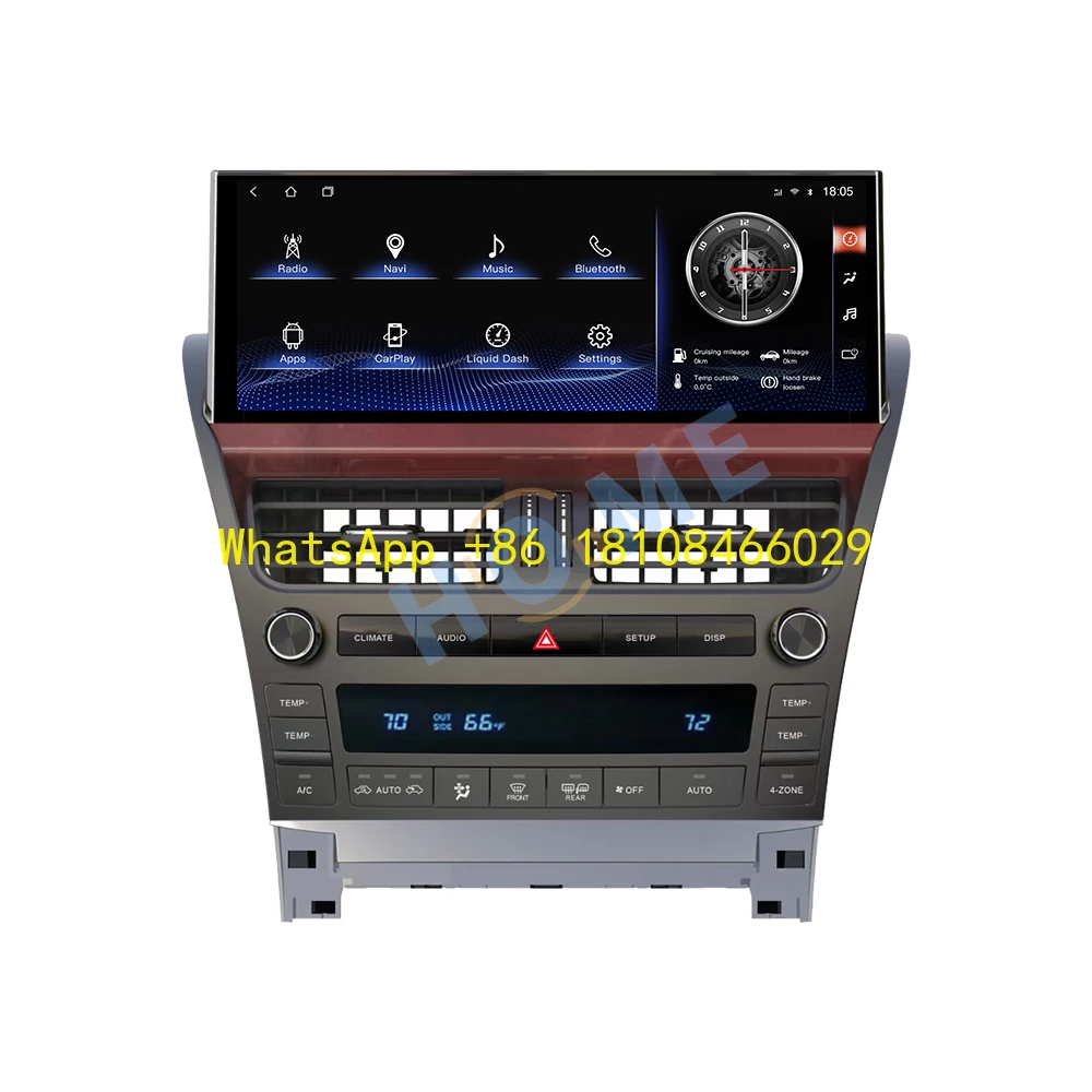 

12.3 Inch Android 13 6G+128G Car Multimedia Player CarPlay Auto Radio for Lexus LS LS460 LS600H 2006-2012 WiFi 4G GPS Navigation