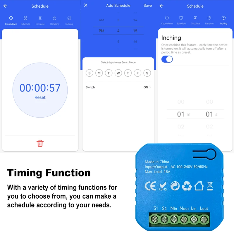 Tuya Smart ZigBee 16A Relay Switch Module Energy Monitor Timing Remote Control Automation Support Alexa Google Home Need Gateway