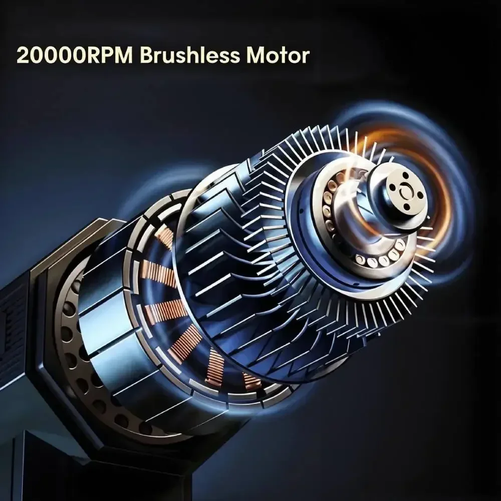 200000RPM 터보 팬 제트 에어 더스터 230g 고강도 블로잉 포스 브러시리스 모터 타입-C 충전 60m/s 풍속 휴대용 블로어