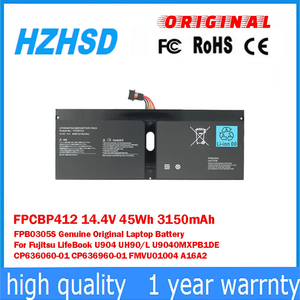 FPCBP412: La Batería Original de Repuesto Ideal para tu Fujitsu LifeBook U904 y UH90/L