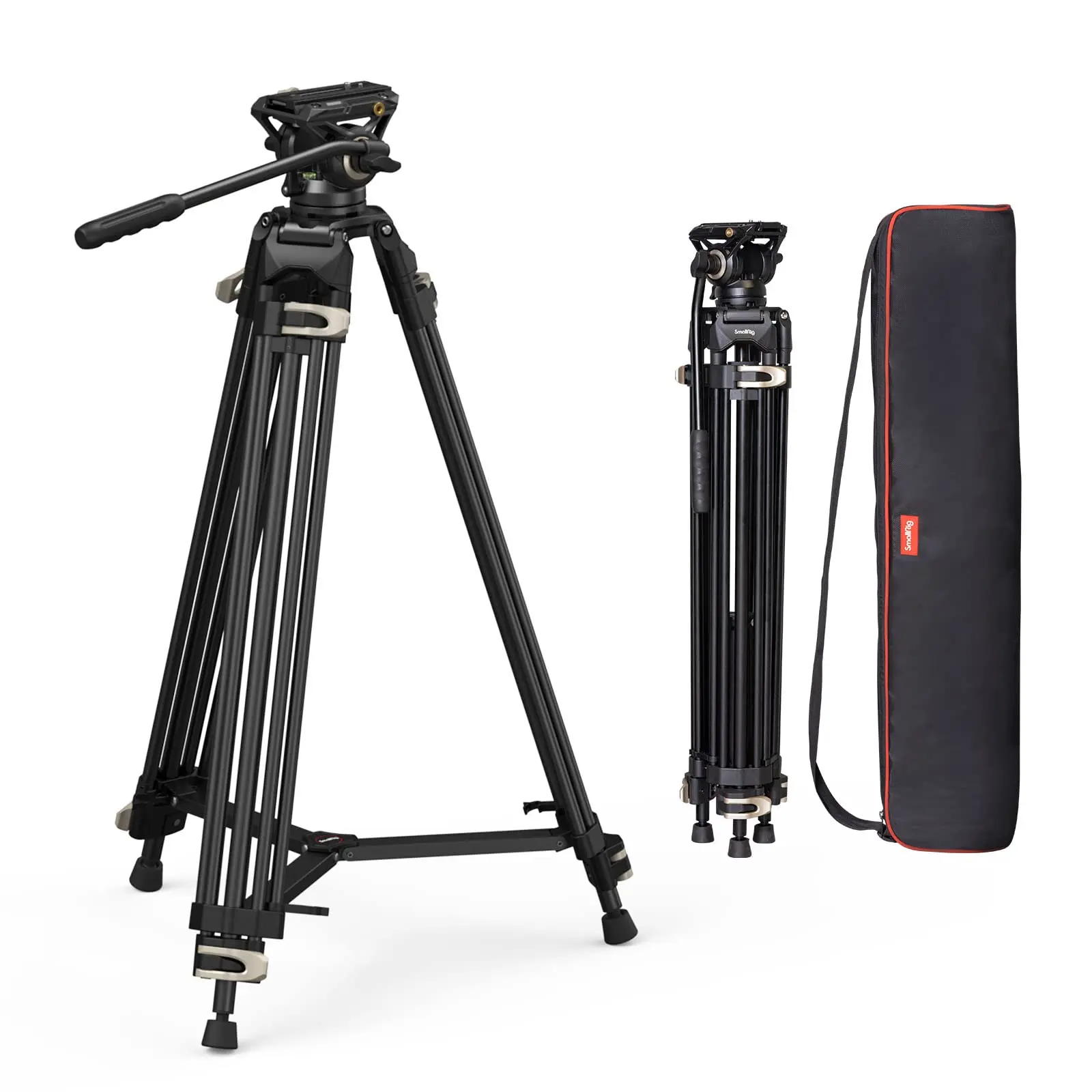Smallrig ad-01 Videos tativ 73 "Hoch leistungs stativ mit 360-Grad-Fluidkopf und Schnell wechsel platte für DSLR-Kamera-Camcorder