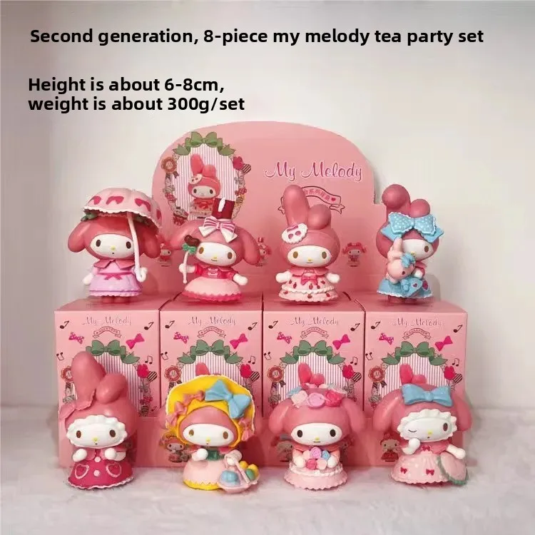 1:1 hoge kwaliteit replica Sanrio nachtkleding Sweetheart Melody Kuromi Blind Box schattig handgemaakt meisje cadeau decoratie desktop ornament