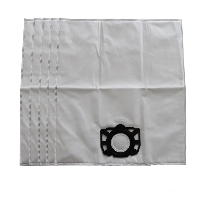 5 pieces/lot Vacuum Cleaner Bags Microfleece Dust Filter Bag for Karcher MV4 MV5 MV6 WD 4 WD 5 WD 6 W 5 P Premium