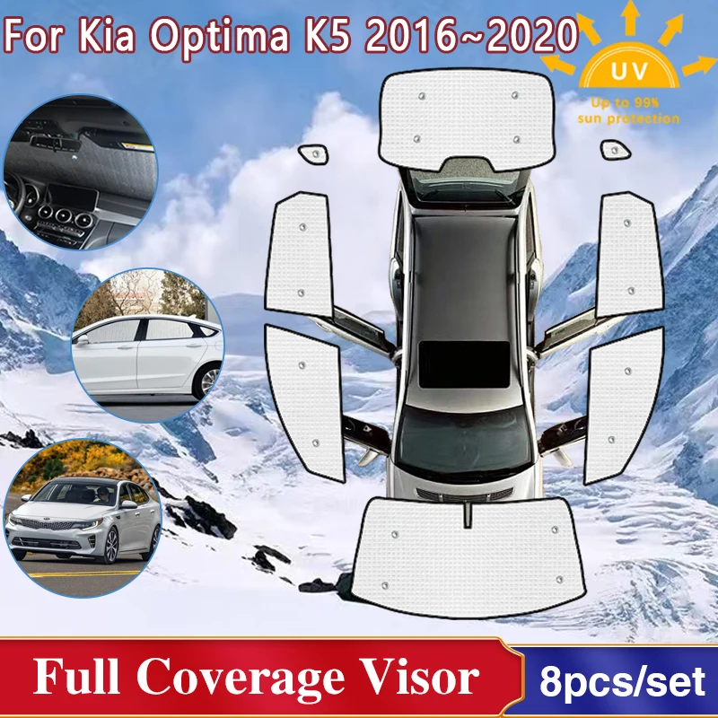 

Козырек на окно автомобиля для Kia K5 2016 аксессуары Optima JF 2017 ~ 2020 солнцезащитный козырек лобовое стекло защита от солнца анти-УФ солнцезащитные козырьки зонтик