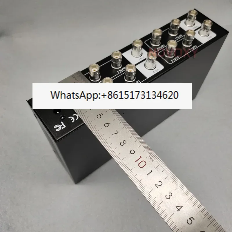 4 In 8 Out AHD TVI CVI CVBS Video Distributor Amplifier 4CH To 8CH Splitter For CCTV Security Camera DVR System