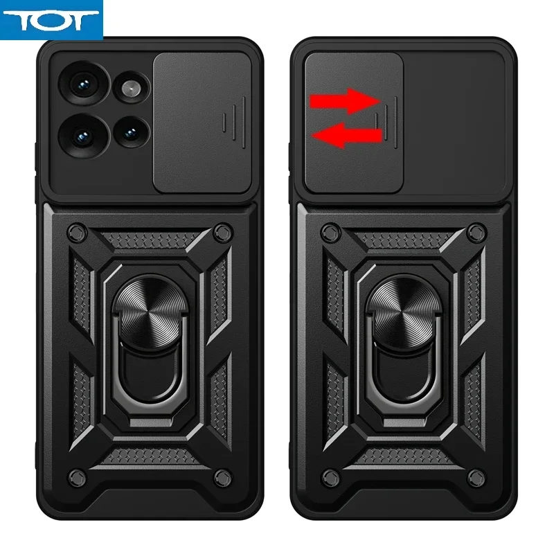 

Противоударный защитный чехол с магнитным держателем и кольцом для Motorola Edge 50 Fusion Neo Moto Edge50 Pro Ultra Slide, защитная задняя крышка для объектива