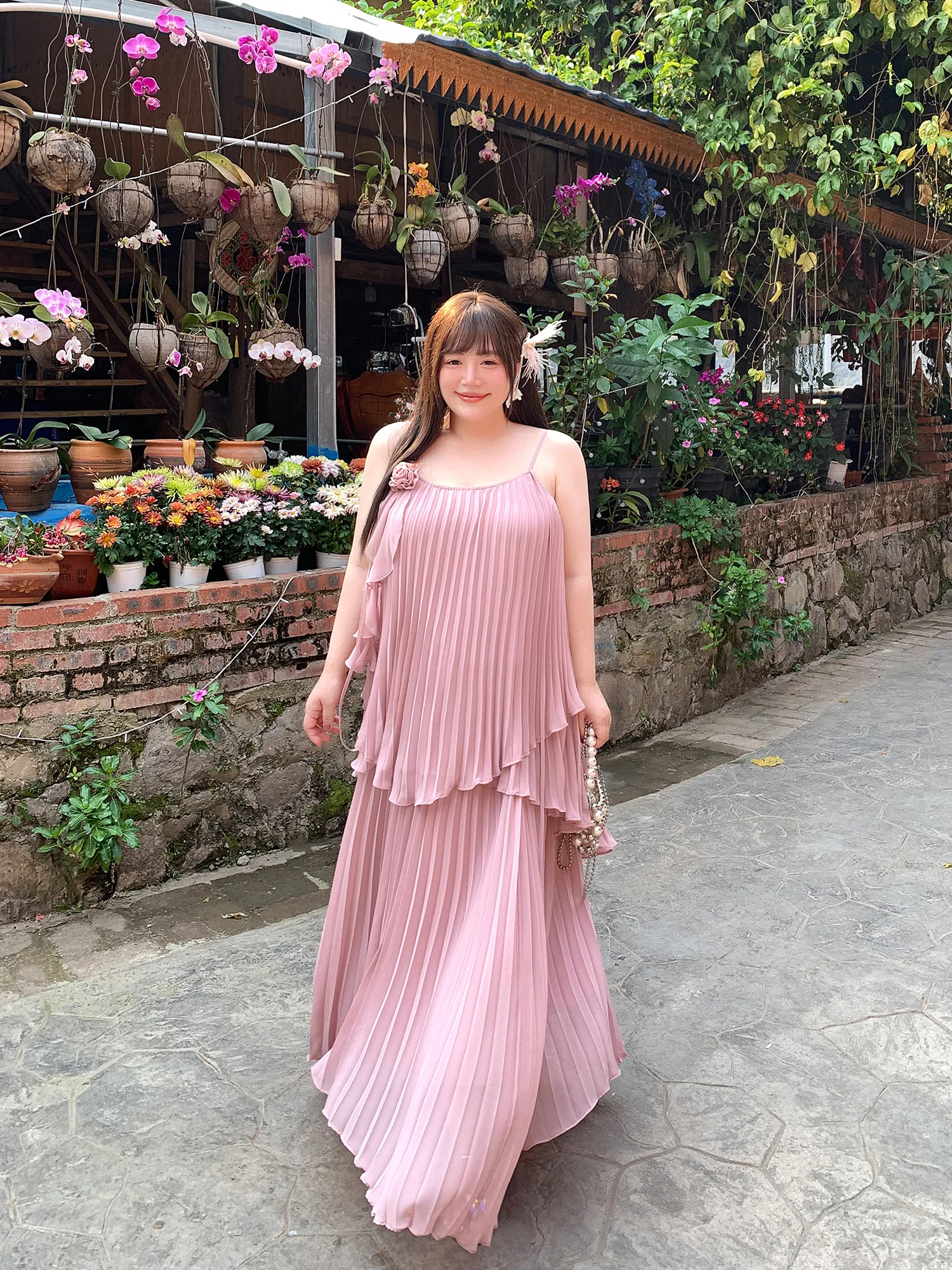 Meat Miss Large Size Women's Spring New Fairy T ter Top Skirt Set Two Piece Set Ultra Fairy T Gored Skirt High Waist...