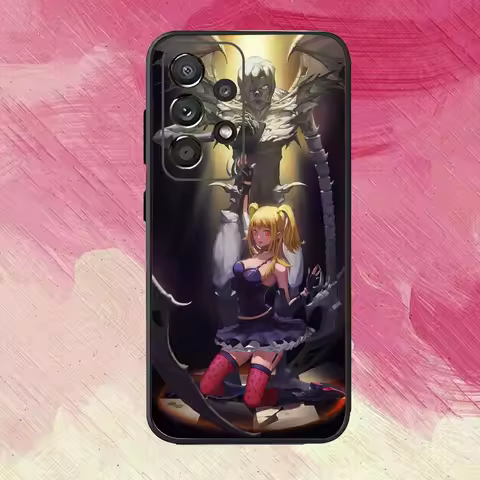 Misa anime D-Death N-Note Phone Case For Samsung S25,S24,S21,S22,S23,S30,Ultra,S20,Plus,Fe,Lite,Note,10,9,5G Black Cover