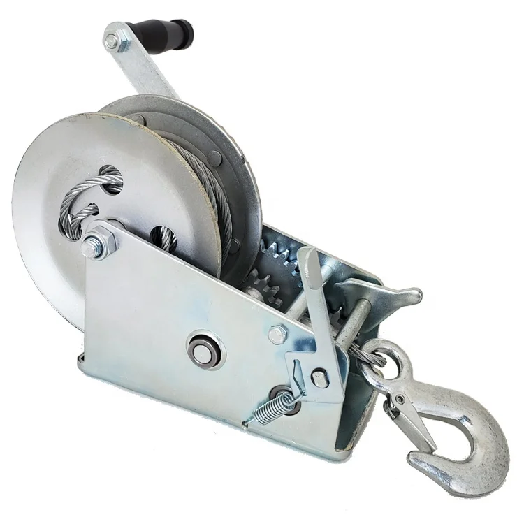 

Customized OEM CE Stainless Steel trailer small Loads manual boat winch wire hand anchor winch