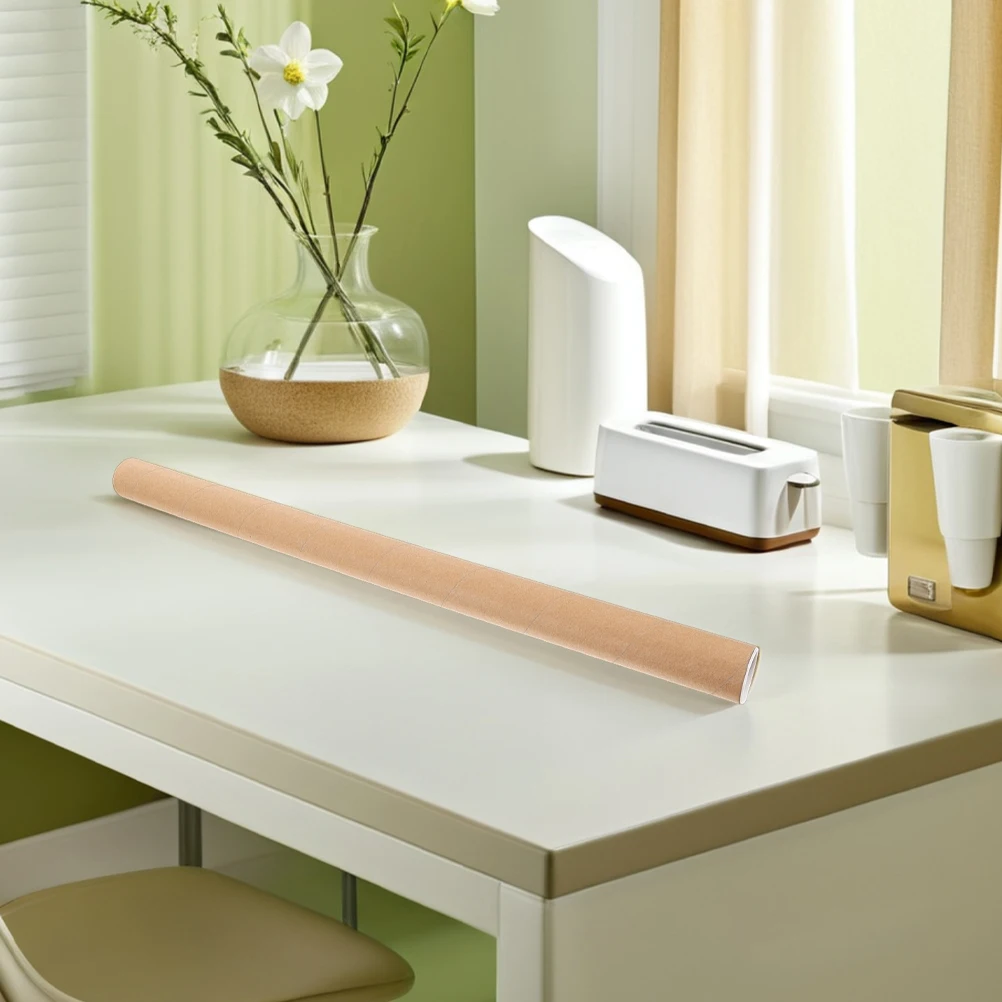 

2Pcs Paperboard Tubes Poster Holder Storage Painting Mailing Caps Drawing Roll Craft Packaging Container Tube