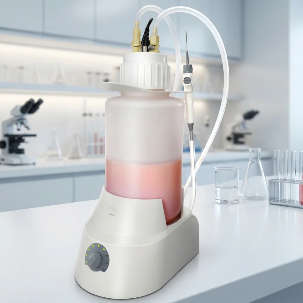 4L Dispenser with 1-15mL/S Capacity SafeVac Liquid Vacuum Aspiration Pipette System