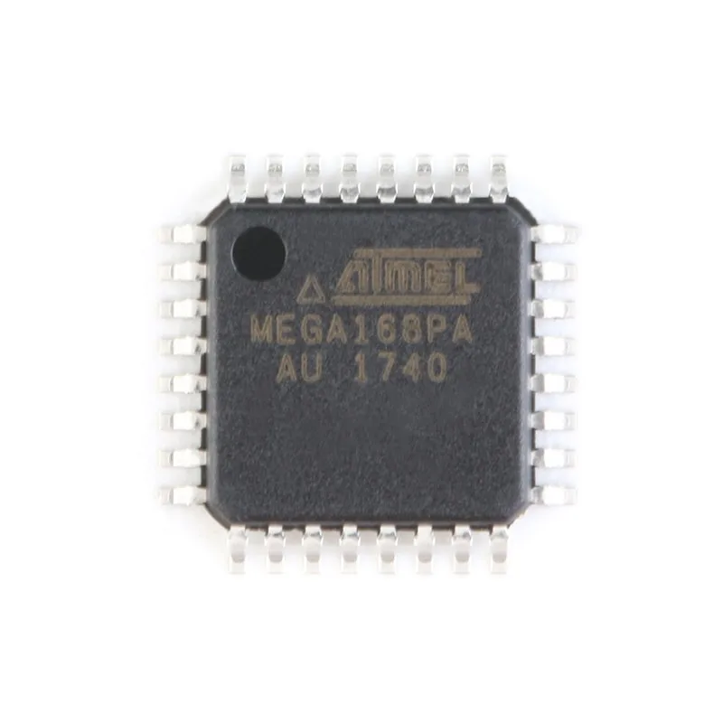 1 pcs Original Genuine ATMEGA168PA-AU SMD Chip AVR 8-bit Microcontroller MCU TQFP-32 32Pin 16KB Flash for Embedded Projects Elec