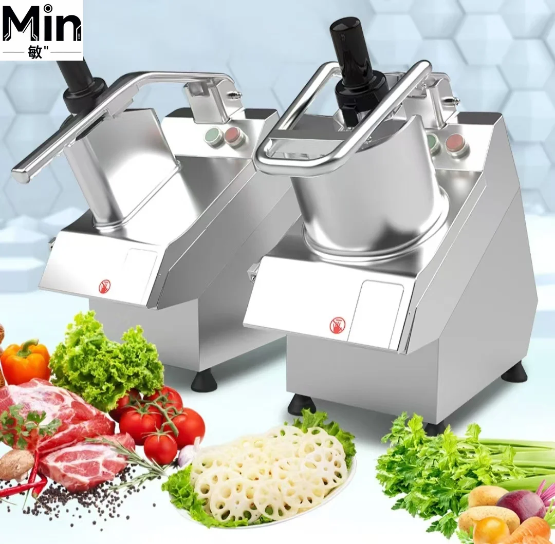 Commercial Vegetable Cutter Multi-functional Potato Slicing Shredding Cube for Canteen Hotel Kitchen