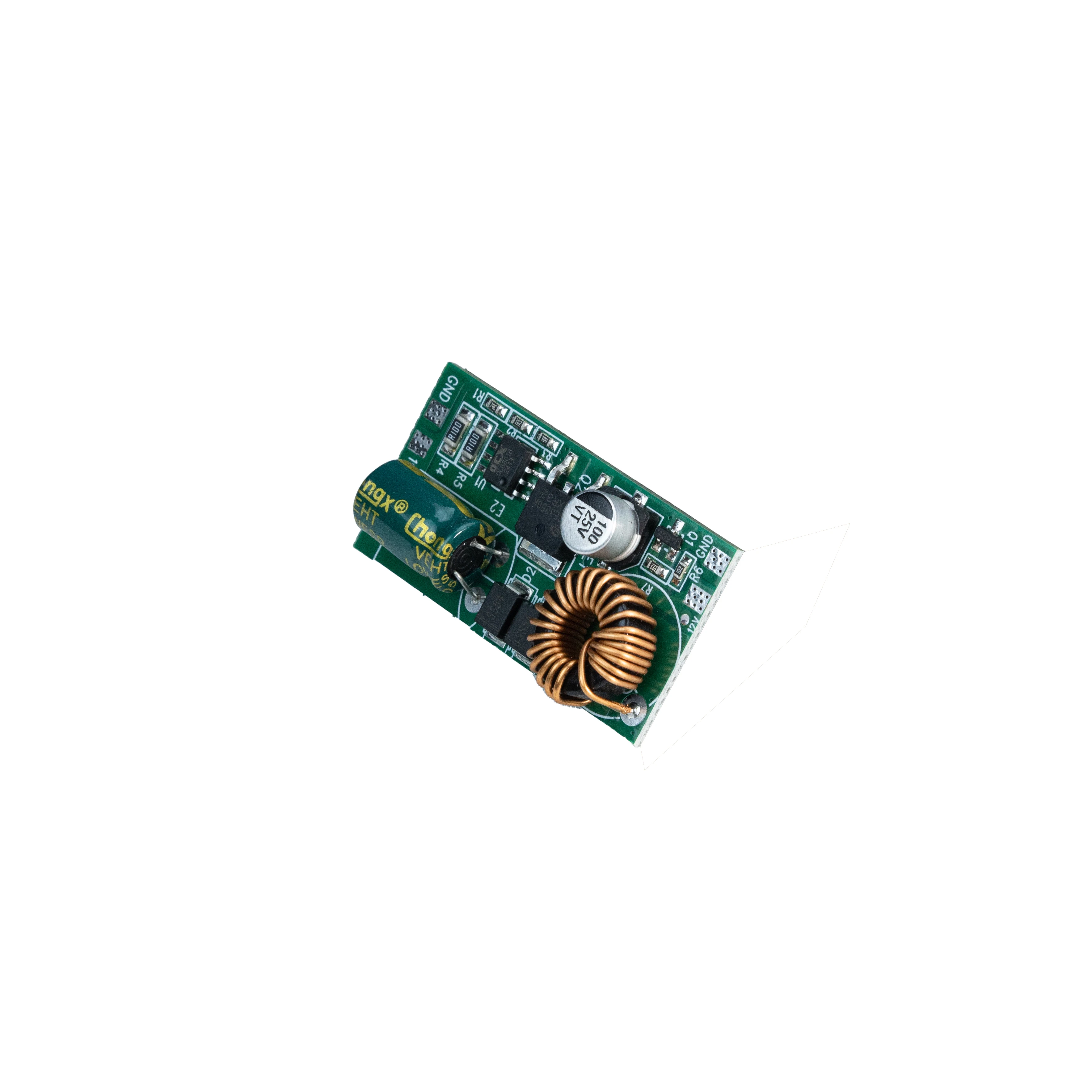 High-Power DC-DC 12V to 19.5V 3A Step-Up Voltage Regulator Board, Built-in Power Adapter