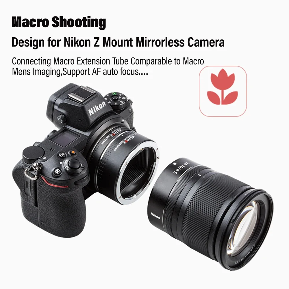 Viltrox Auto Focus Macro Extension Tube อะแดปเตอร์เลนส์สําหรับ Sony E Canon EF RF Nikon Z Panasonic Olympus M43 Leica L Fuji X กล้อง