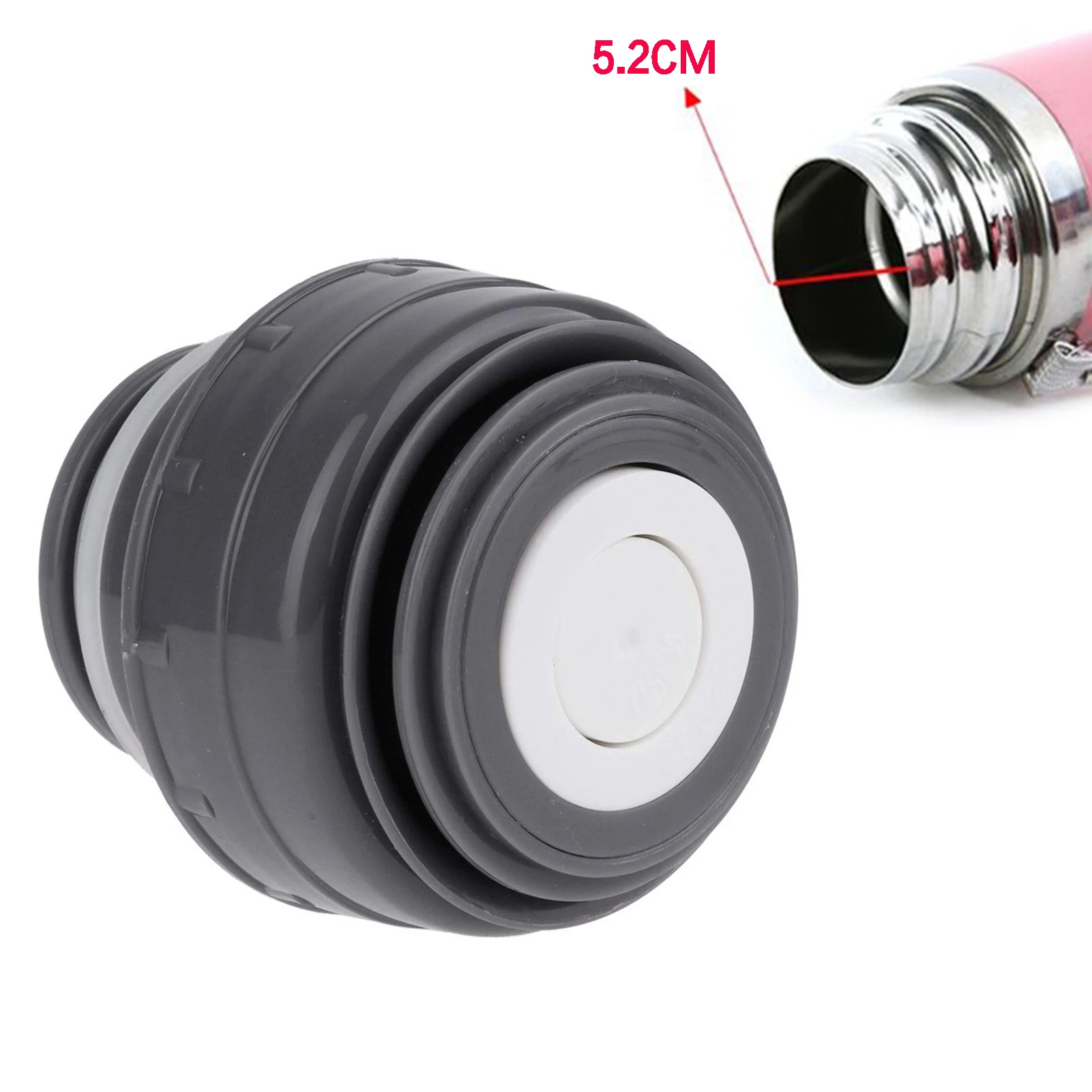 45/52mm Vacuum Flask Lid Thermoses Replacement Cover Outdoor Travel Insulated Cup Stopper Drinking Water Bottle Sealed Inner Lid