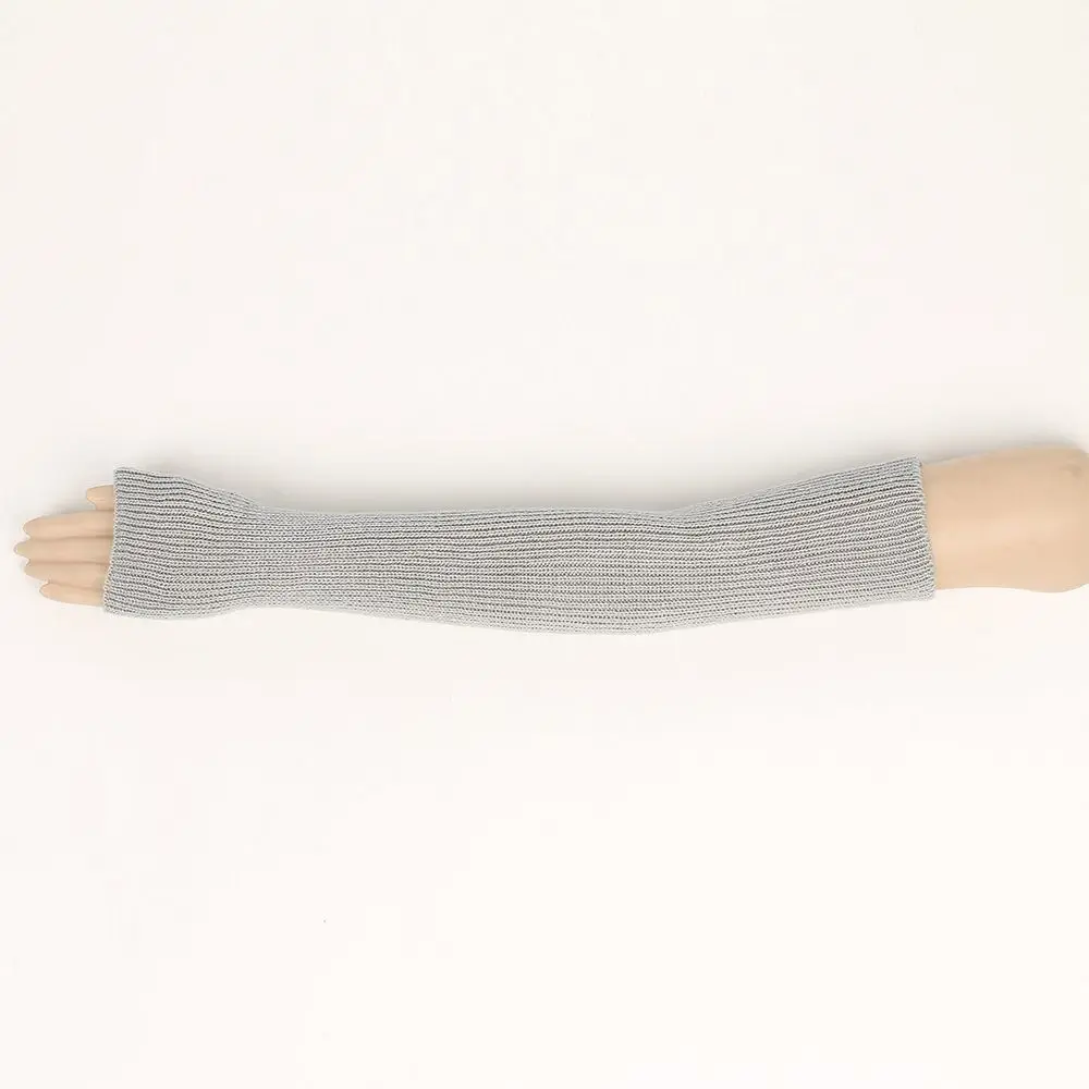 موضة كم طويل أصابع قفازات طويلة الصلبة لينة الذراع كم قفازات الذراع أدفأ محبوك غطاء للذراع قفازات للنساء الفتيات