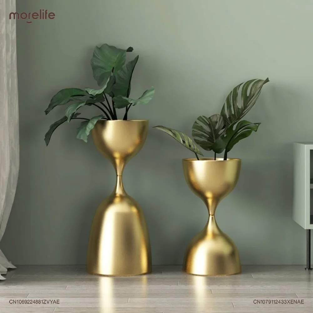 Estilo nórdico ferro arte planta stand, luxo luz interior, criativo moderno minimalista chão em pé, sala de estar flor prateleira, K01