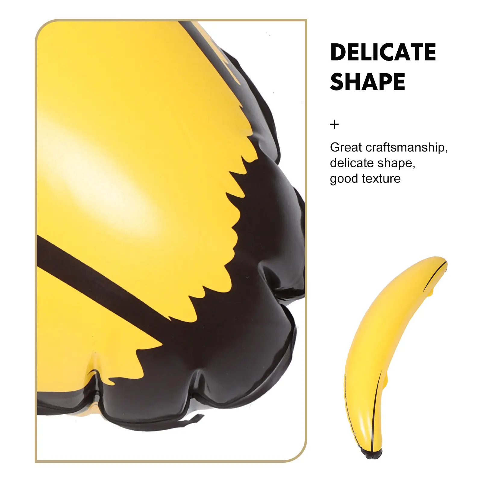 Aufblasbare Bananen-Pool-Luftmatratze, Sommer-Wasserdekoration, 180 cm lang, aus strapazierfähigem PVC-Material, für den Urlaub zum Schwimmen