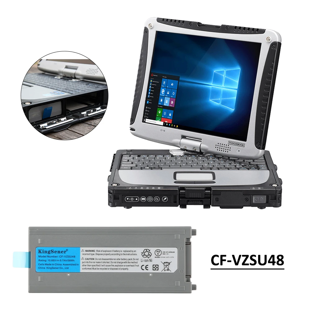 KingSener CF-VZSU48 Laptop Battery For Panasonic CF-VZSU48U CF-VZSU48R CF-VZSU28 CF-VZSU87R CF-VZSU50 CF-19 CF19 Toughbook