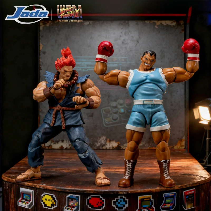 Jada Toys Street Fighter 2 Gouki M Bison figura de acción figuras genuinas colección de PVC Boxer Balrog juego Merch juguete niño regalo