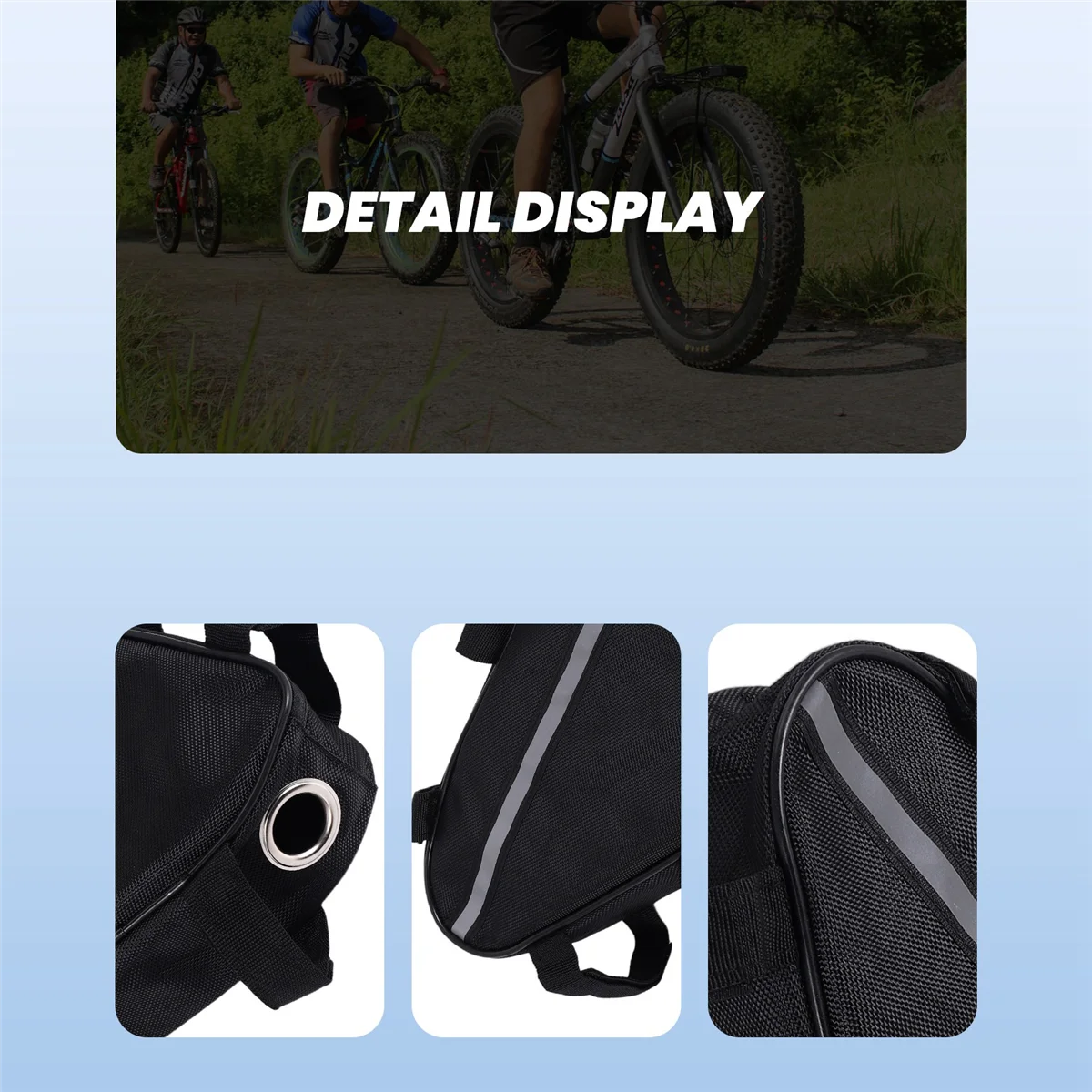 

T34C Bicycle Bag Triangular Battery Pack Bicycle Battery Pack Electric Bicycle Lithium Battery Triangular Bag A