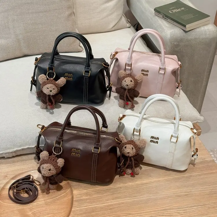 

2026 New Retro Korean Handbag Bag Women's Shoulder Crossbody Collar Bag High Value Elegant Simple Pillow Bag