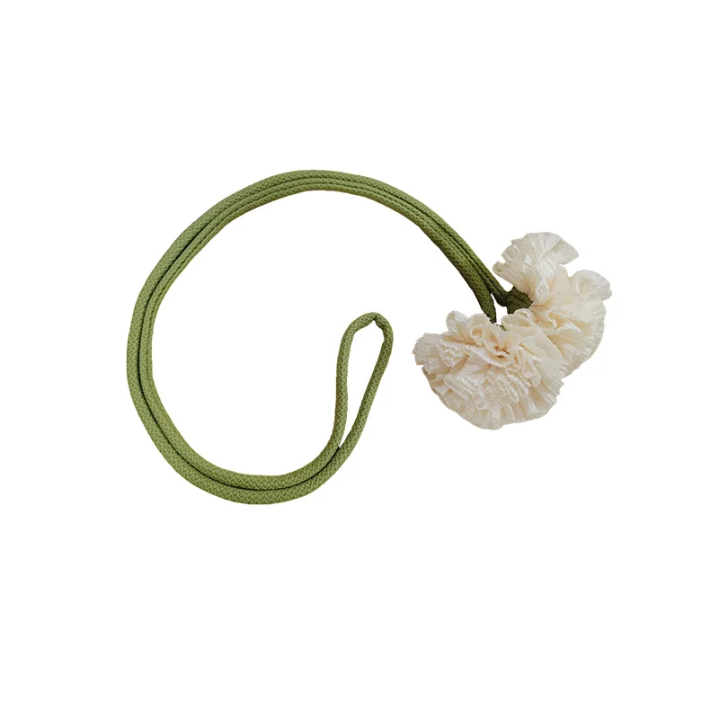 2pcs New Simple and Light Luxury Curtain Straps a Pair of Flowers Curtain Buckles Home Decoration Multi-Color Options