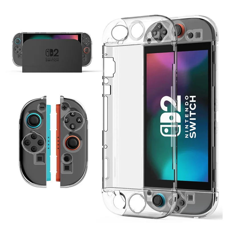 

Switch 2 Crystal Armor Case | PC-TPU Split Shield with 8H Hardness for Console & Detached Joy-Cons