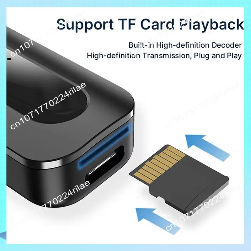 A17Z Audio Adapter 2 In 1 Bluetooth 5.4 3.5Mm Jack For Car Music Audio Multi-Device Compatible