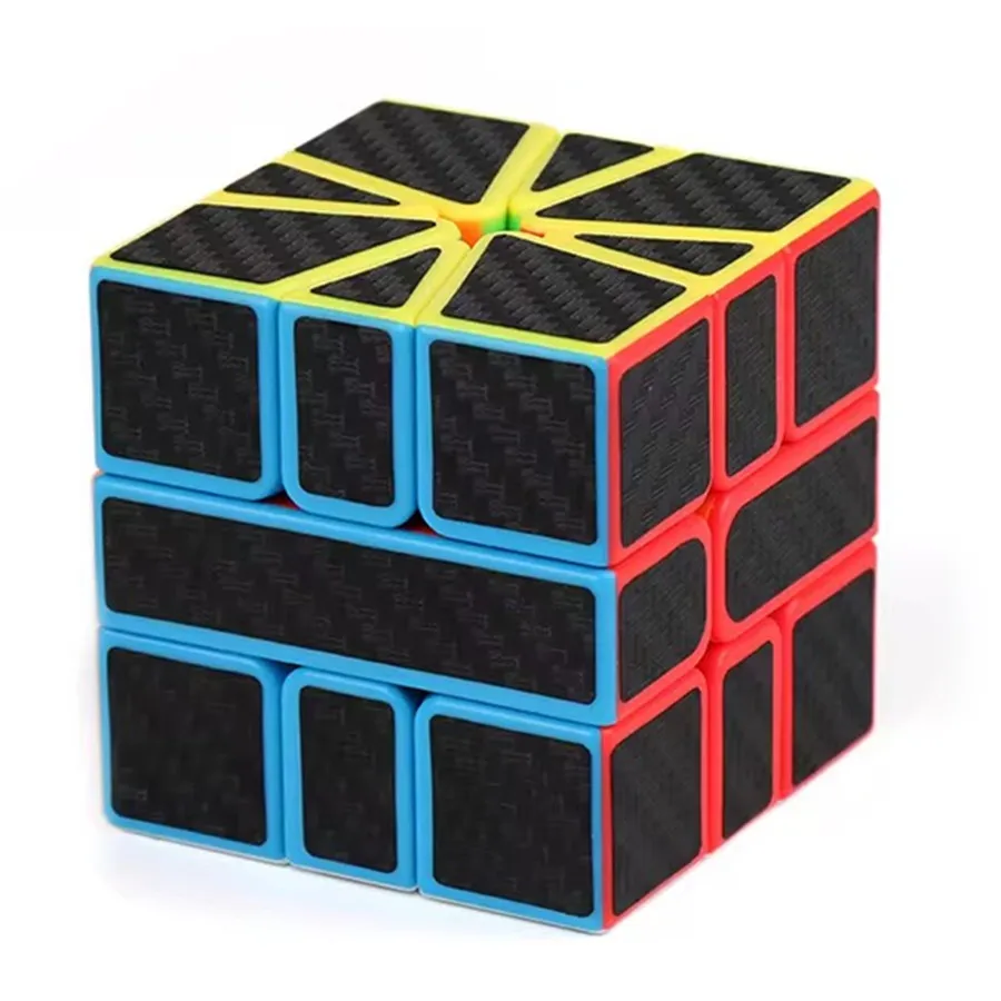 MoYu-Cube magique en fibre de carbone pour enfants, autocollant lisse, Dakota ide oblique, série Alien SQ1, 2x2, 3x3, 4x4, 5x5