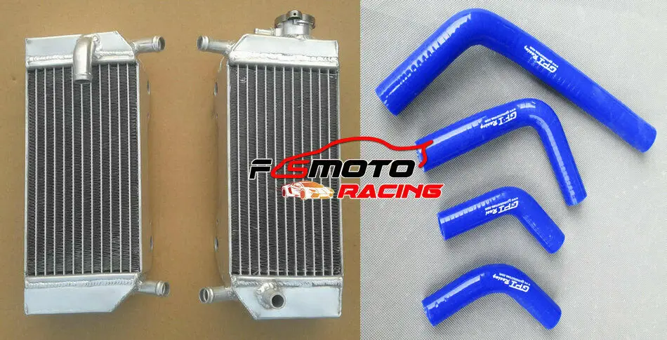 Aluminum Radiator + Hose For HONDA CRF250 CRF 250 CRF250X CRF250R 2004 2005 2006 2007 2008 2009 04 05 06 07 08 09