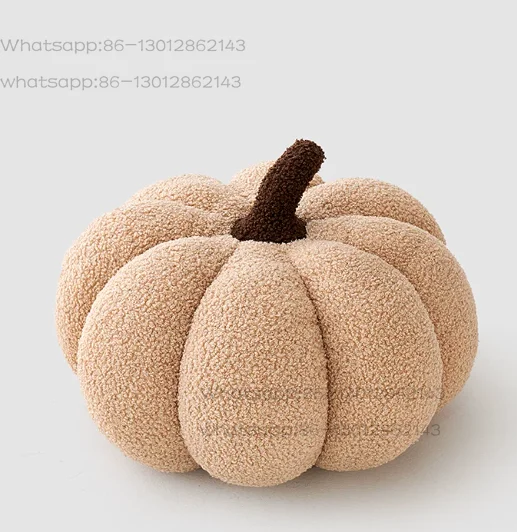 Pumpkin throw pillow new white polka dot wear-resistant polyester light luxury simple decorative throw pillow advanced