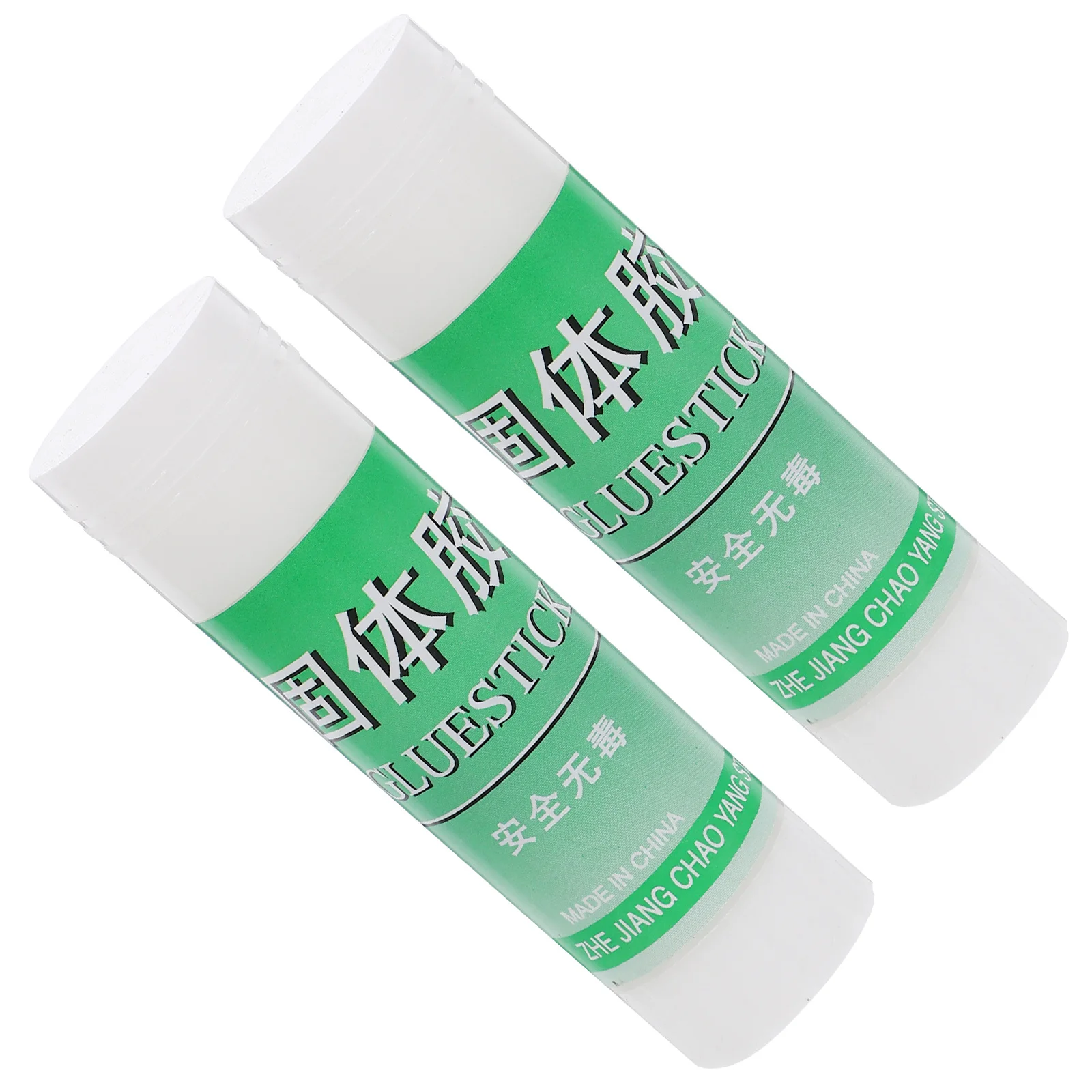 2Pcs Solid Glue Sticks White Portable Stationery Adhesive for Students Office Crafts School Project Supplies Solid Glue