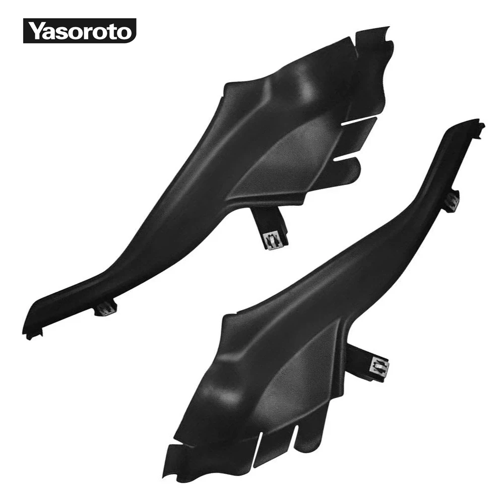 Pair Front Left Right Side Fender Cowl Cover Cap Trim Panel Plastic BlackFor 14-18 Jeep Cherokee  68102561AE 68102560AE