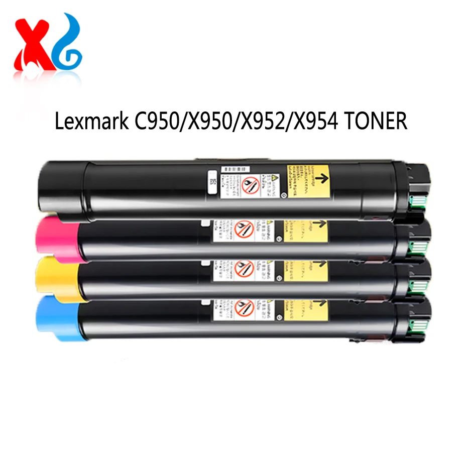32K 22K C950X2KG C950X2CG C950X2YG X950X2MG Toner Cartridge For Lexmark C950 X950 X952 X954 Compatible TONER