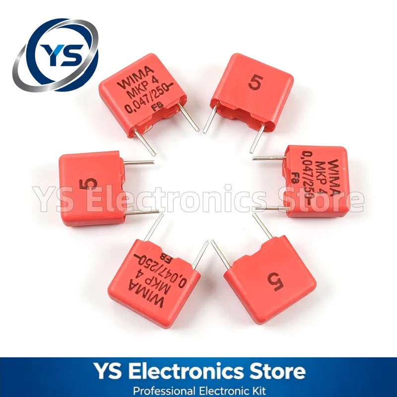 MKP4 250V0.047UF WIMA RED  250V473 47NF 7.5mm Film Capacitor Hi-Fi Audio Capacitors NEW and Original