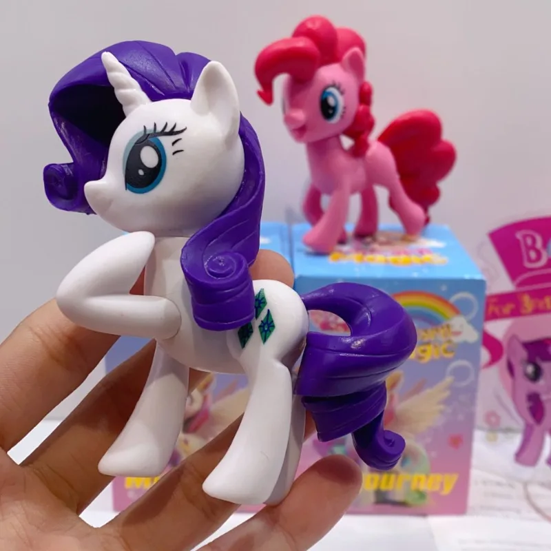 Caja ciega de figura de acción de dibujos animados MLP, juguete aleatorio para regalo, modelo de exhibición de escritorio, 1 Uds.