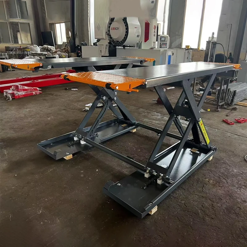 3000kg/3500kg/4000kg 1.2m/1.4m Hydraulic 110v/220v/380v Car Lift Movable Scissor Hydraulic Scissor Car Lift Elevator