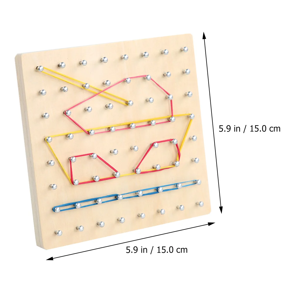 Geo Board dla dzieci Kreatywne paznokcie Zabawki dla dzieci Płytka Lipa Szyna Geoboard Puzzle